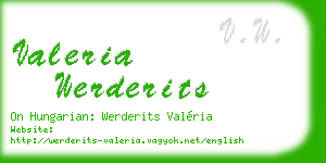 valeria werderits business card